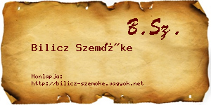 Bilicz Szemőke névjegykártya